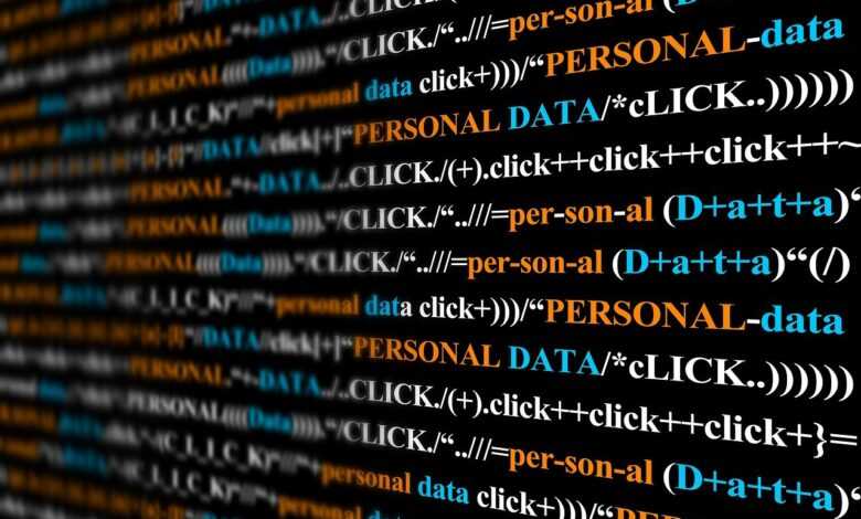 personal data, data, click