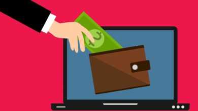 electronic, wallet, laptop