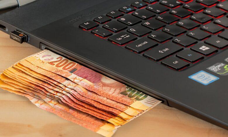 ecommerce, computer, cash