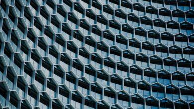 worm's-eye-view of white concrete building