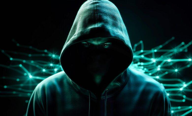 ai generated, hacker, cybercrime, phishing, dark net, ddos attack