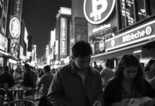 ai generated, crowd, bitcoin, blockchain, exchange, cryptocurrency, crypto